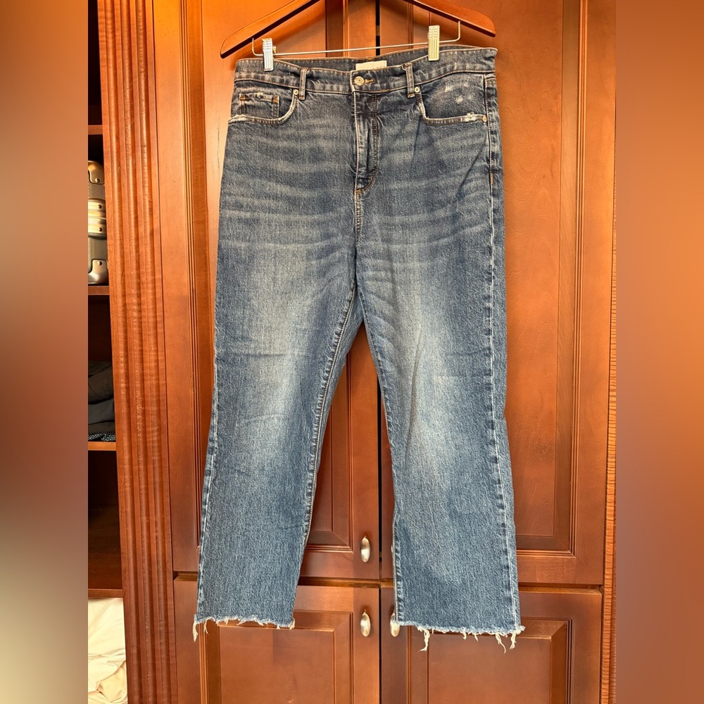 ❤️ LOFT HIGH RISE STRAIGHT CROP JEANS